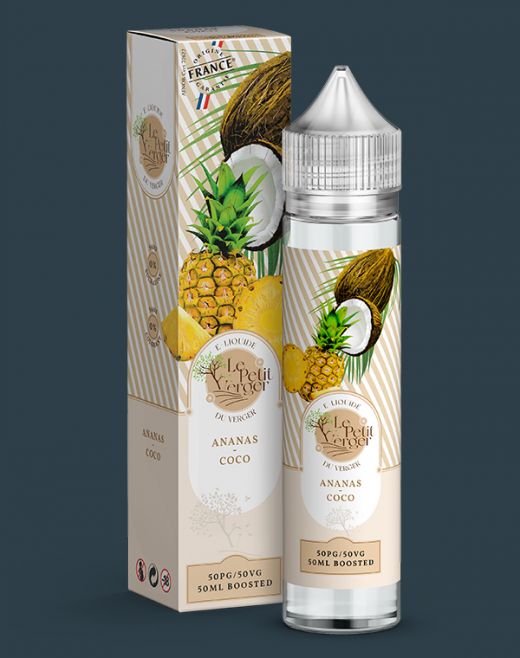 Grossiste e-liquide Ananas - Coco 50 ml