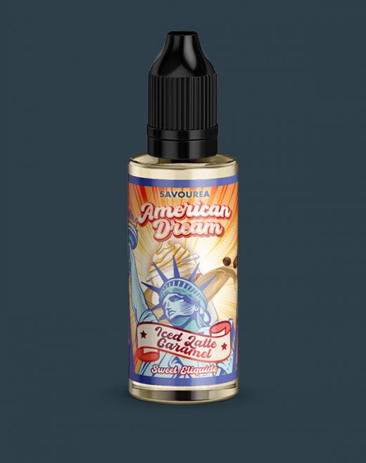 Grossiste e-liquide Concentré Iced Latte Caramel