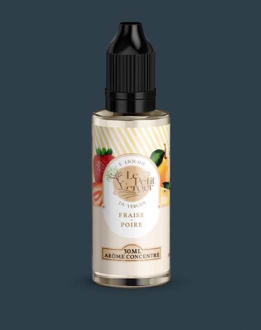 Grossiste e-liquide Concentré Fraise - Poire