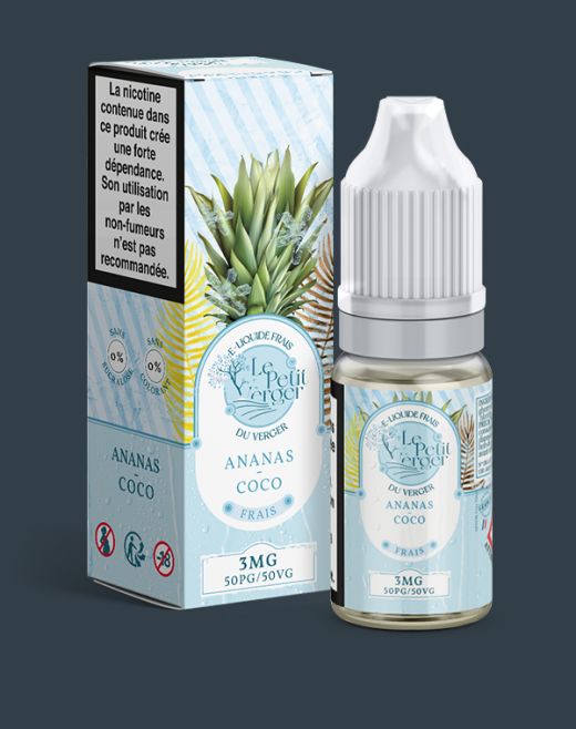 Grossiste e-liquide Ananas - Coco Frais