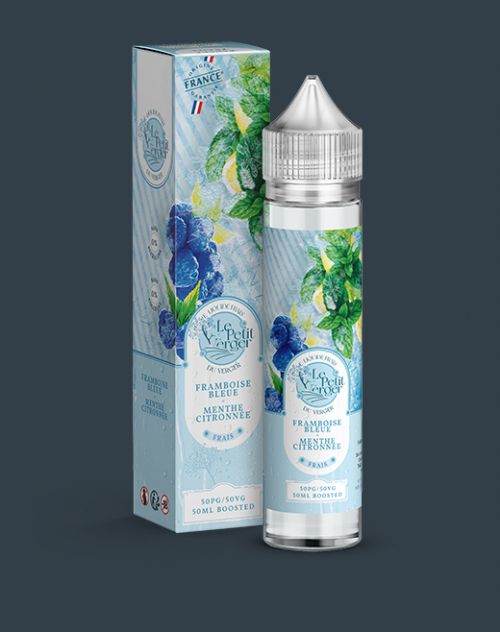 Grossiste e-liquide Framboise Bleue - Menthe Citronnée Frais 50 ml